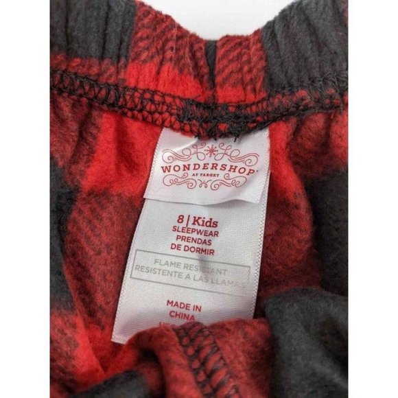 Wondershop Red & Black Buffalo Fleece Pajama Pants - Picture 2 of 4